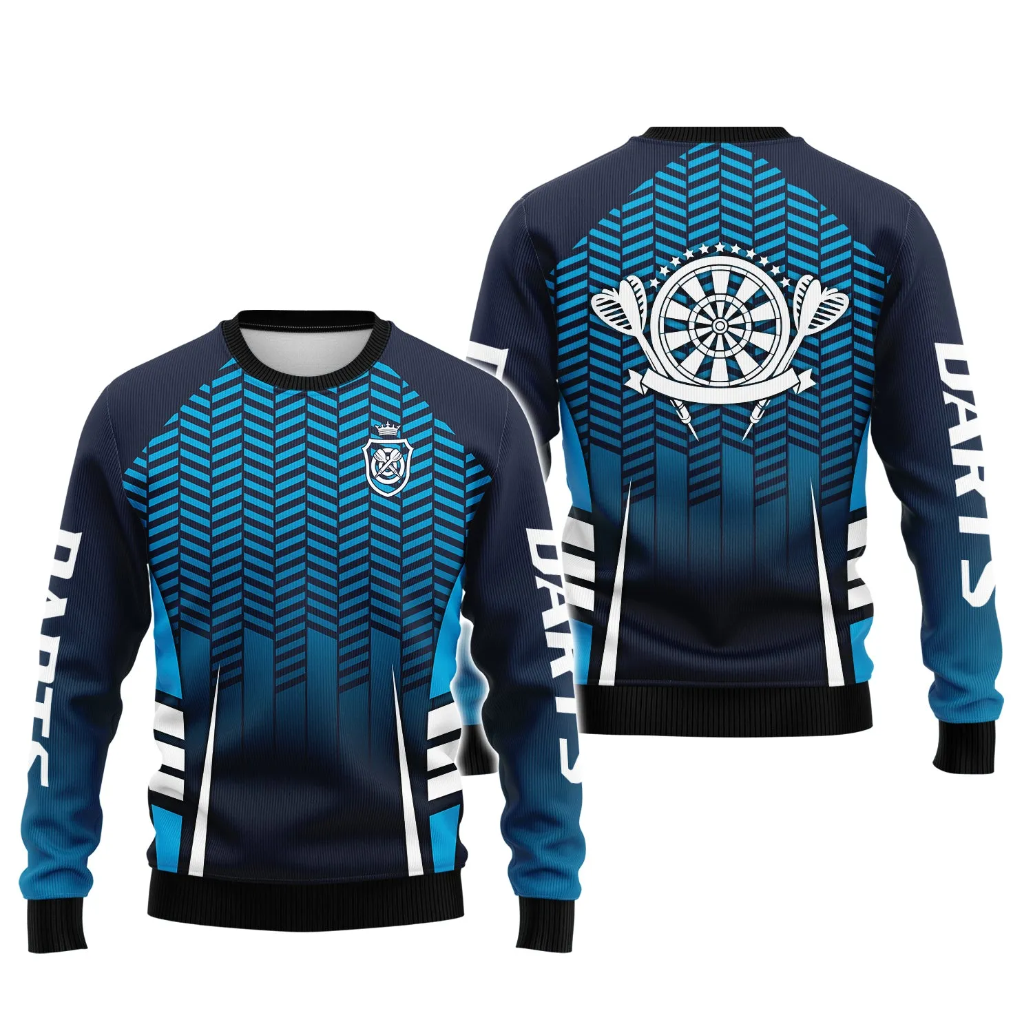 Dart Board Blue 3D Printed Shirts