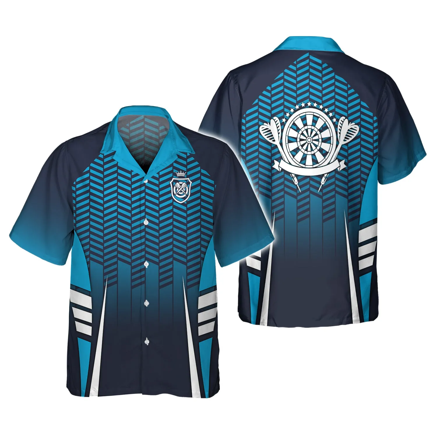 Dart Board Blue 3D Printed Shirts