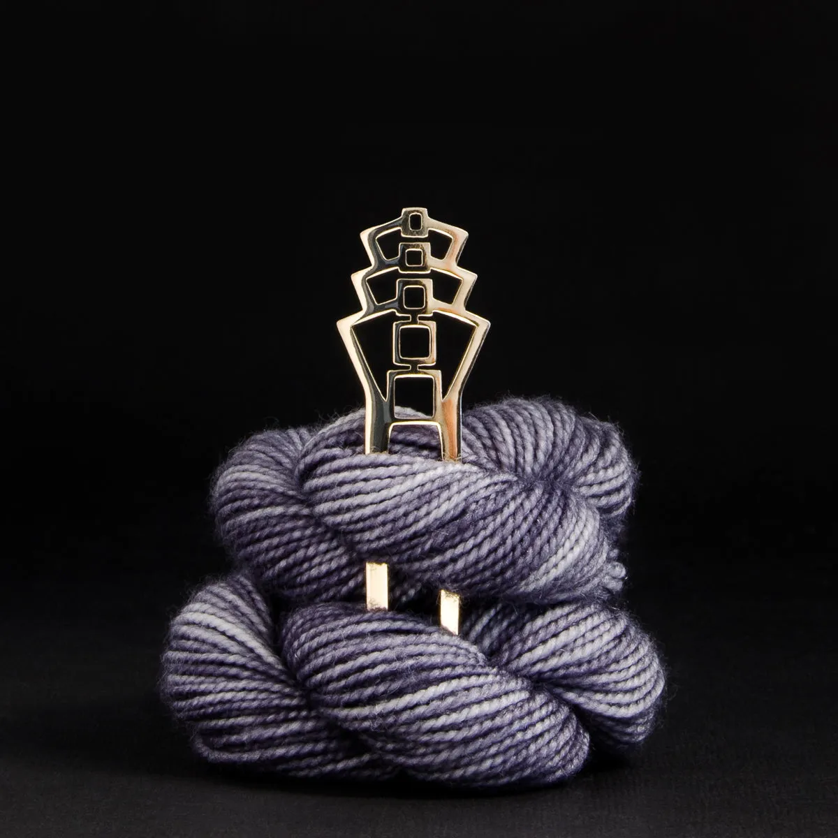 Deco Boxes Bronze Shawl Pin