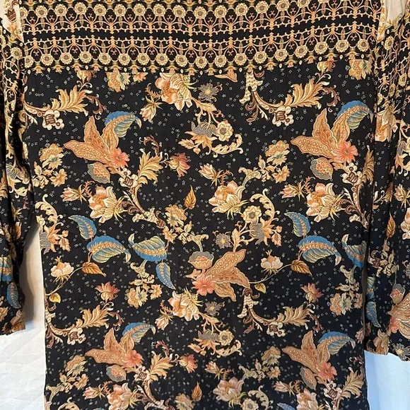 Desigual Paula Paisley shift Dress Tunic Size 40 Medium Autumn