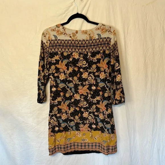 Desigual Paula Paisley shift Dress Tunic Size 40 Medium Autumn