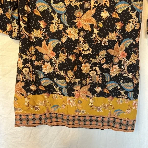 Desigual Paula Paisley shift Dress Tunic Size 40 Medium Autumn