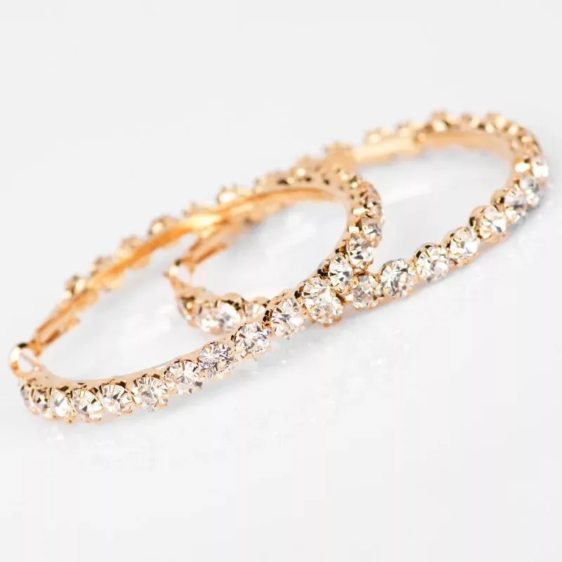 Diamond Hoop Earrings