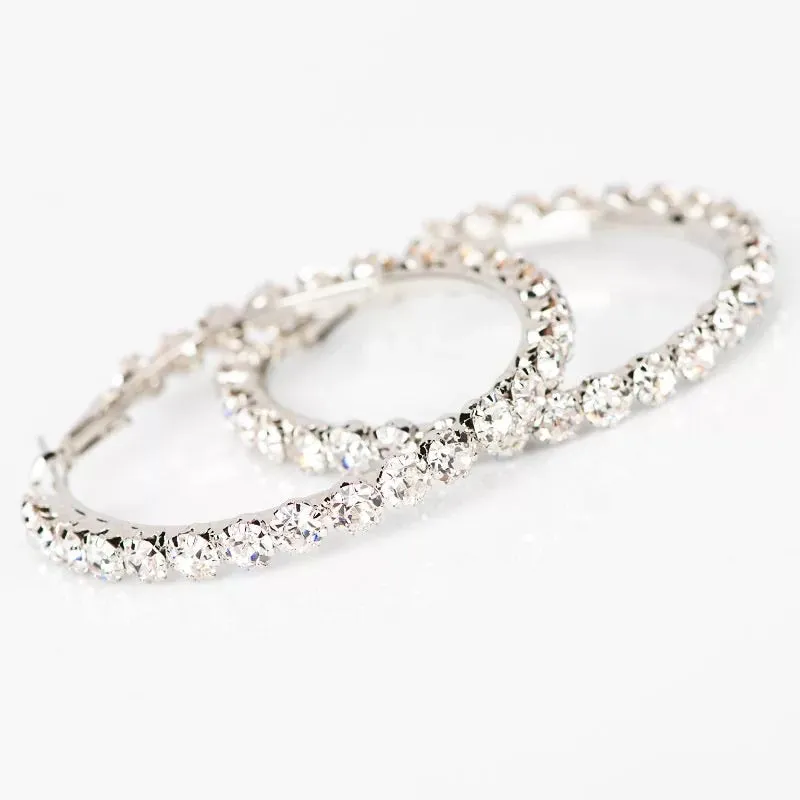 Diamond Hoop Earrings