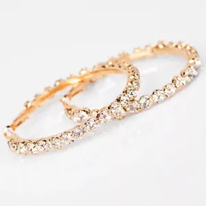 Diamond Hoop Earrings