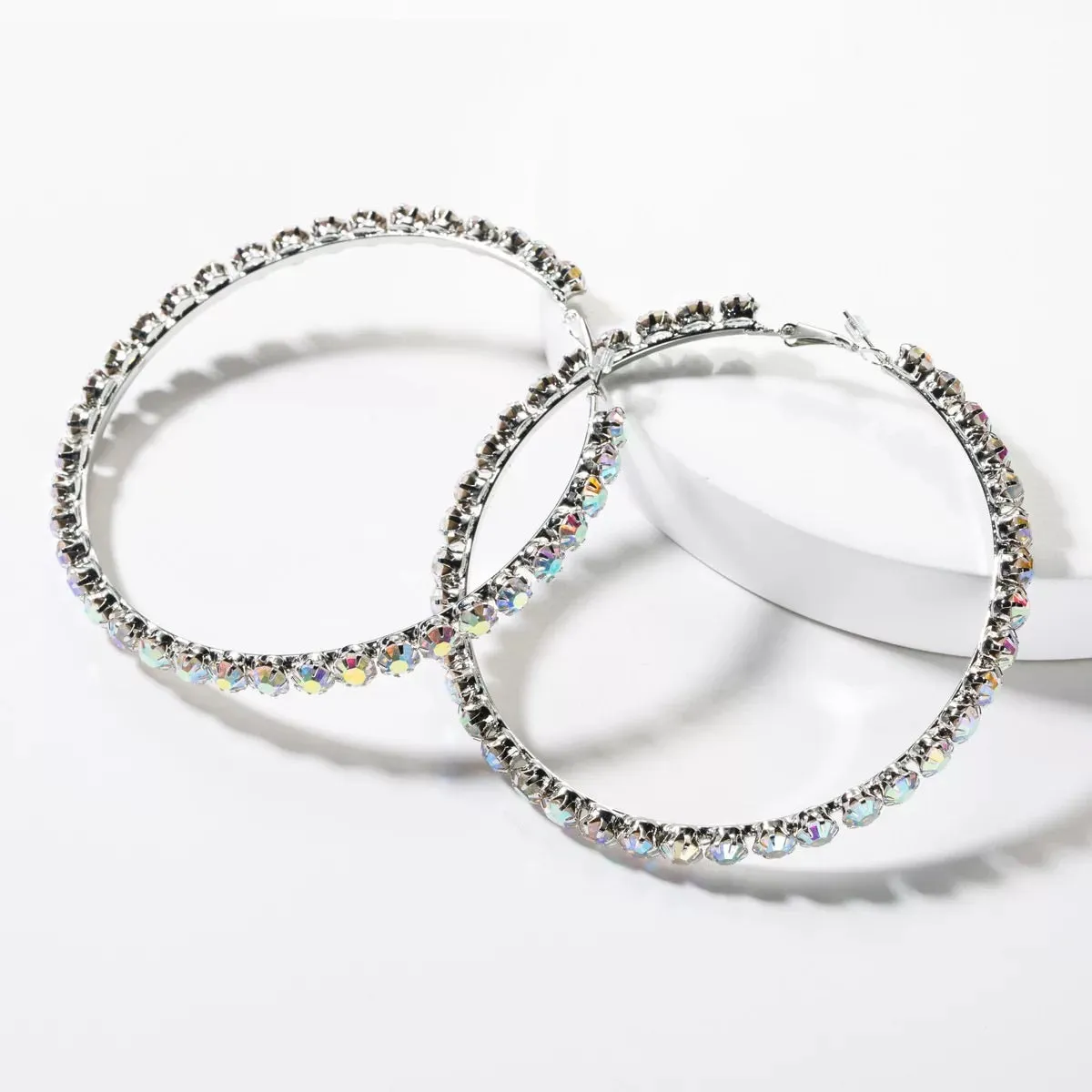Diamond Hoop Earrings
