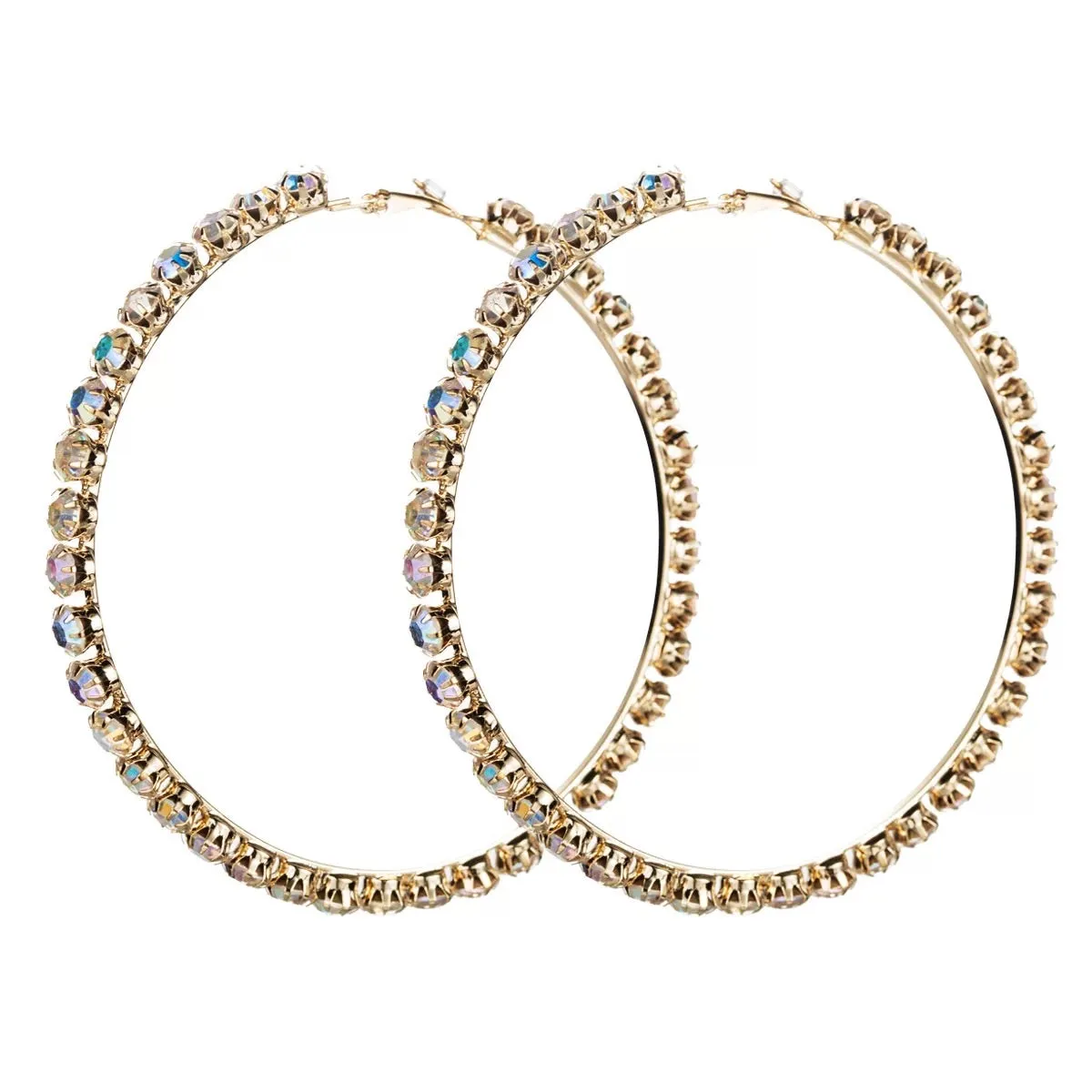 Diamond Hoop Earrings