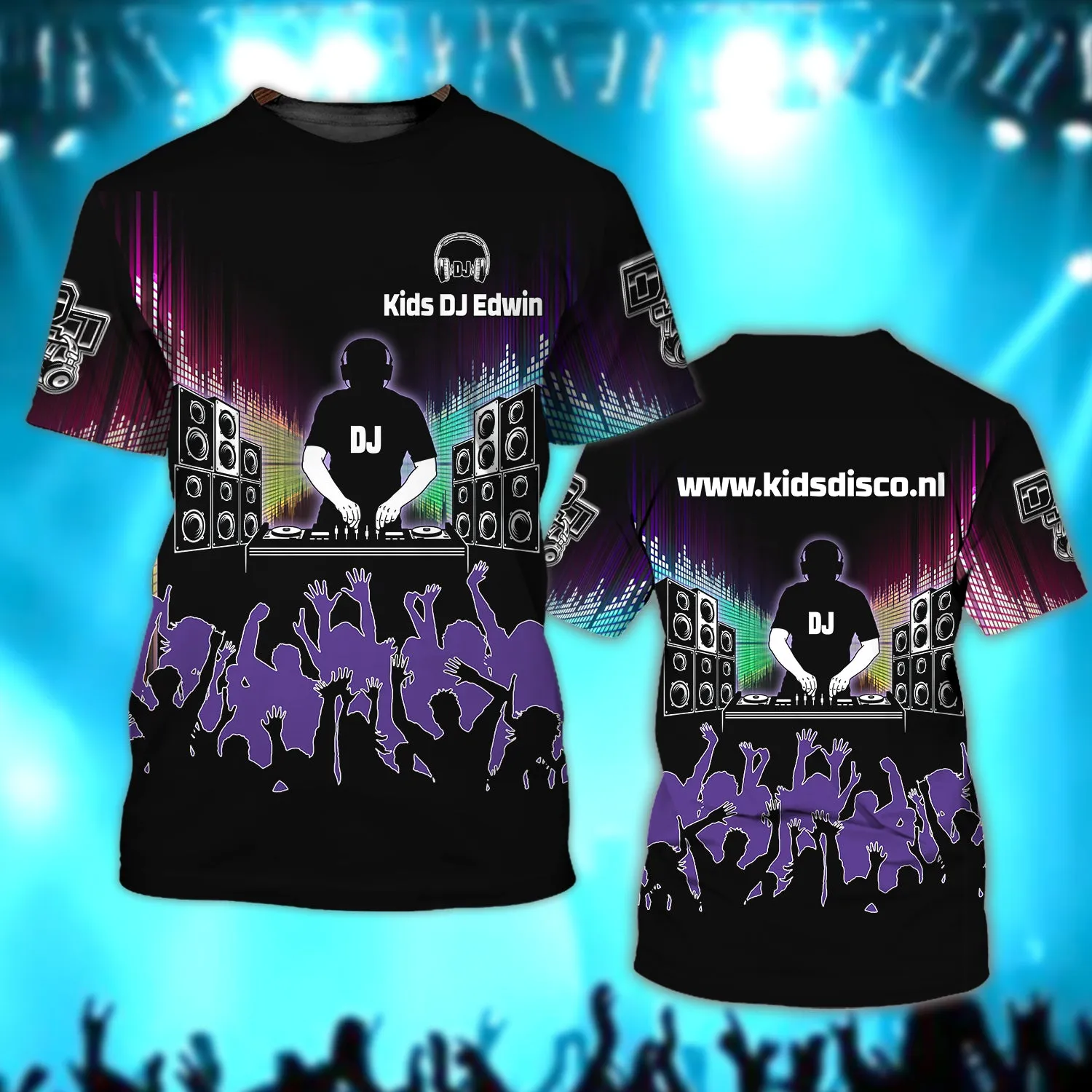 DJ Edwin Personalized Name 3D Tshirt, Hoodie