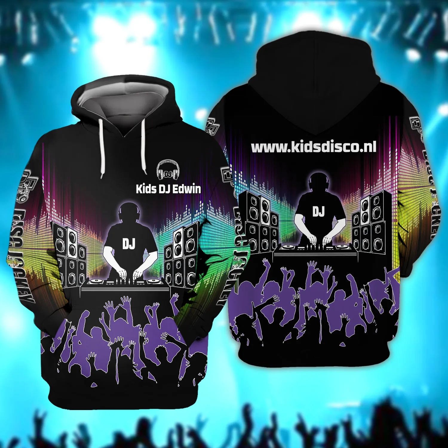 DJ Edwin Personalized Name 3D Tshirt, Hoodie