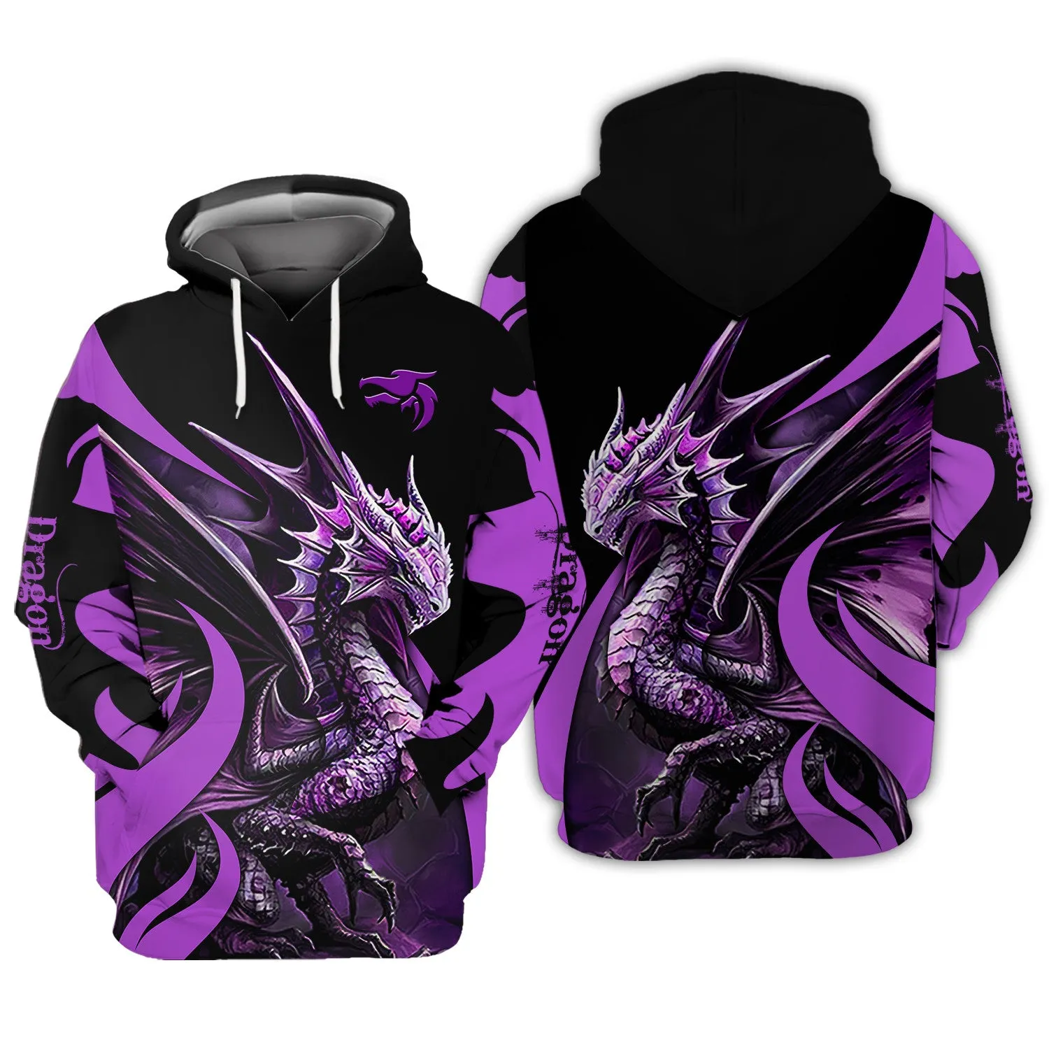 Dragon 3D Hoodie All Over Printed - Dragon Tattoo Jacket 3D print for Woman