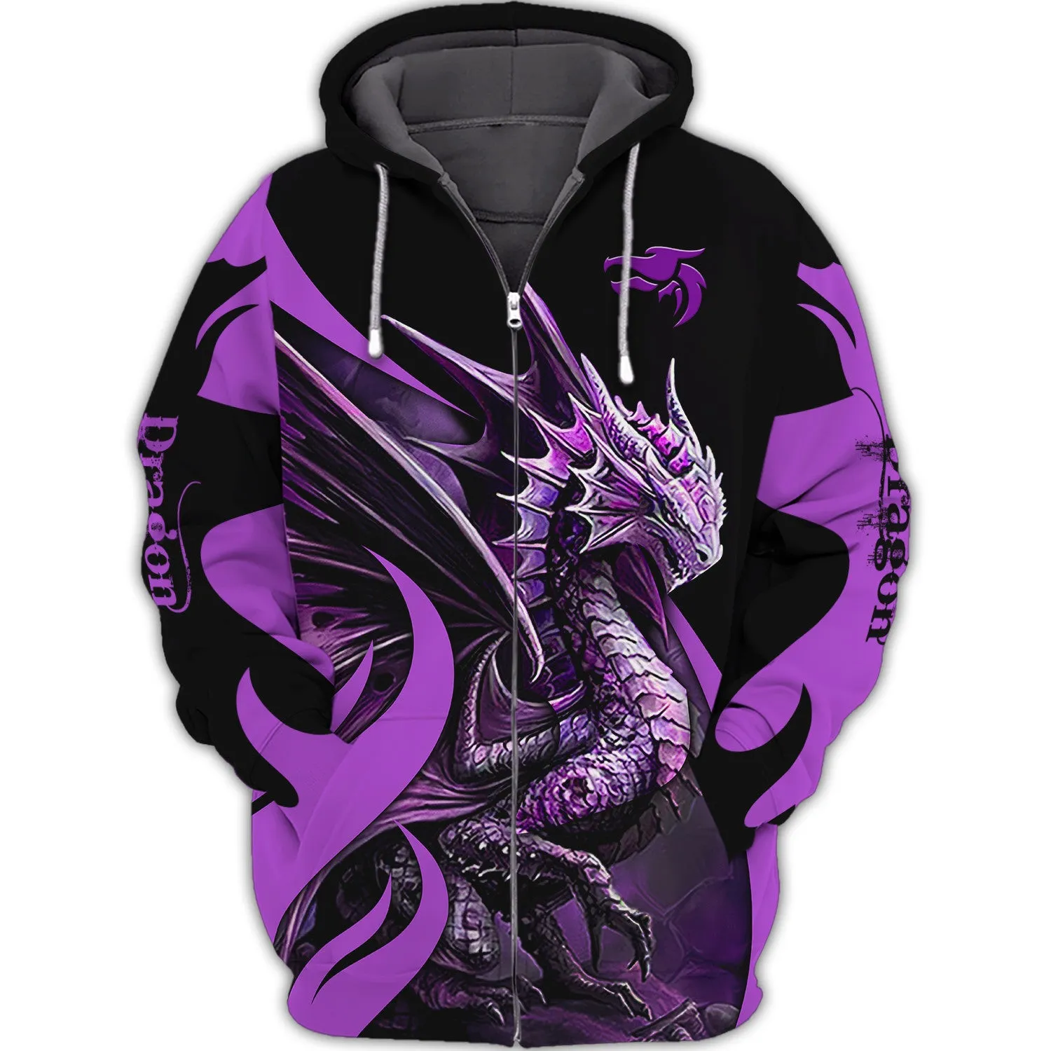 Dragon 3D Hoodie All Over Printed - Dragon Tattoo Jacket 3D print for Woman