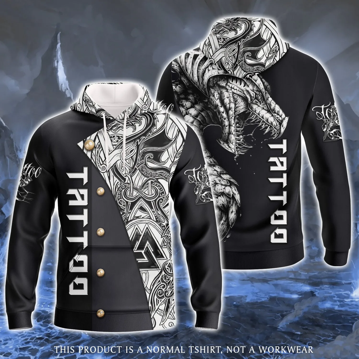 Dragon Tattoo Artist 3D Full Print Shirts (Non Workwear)