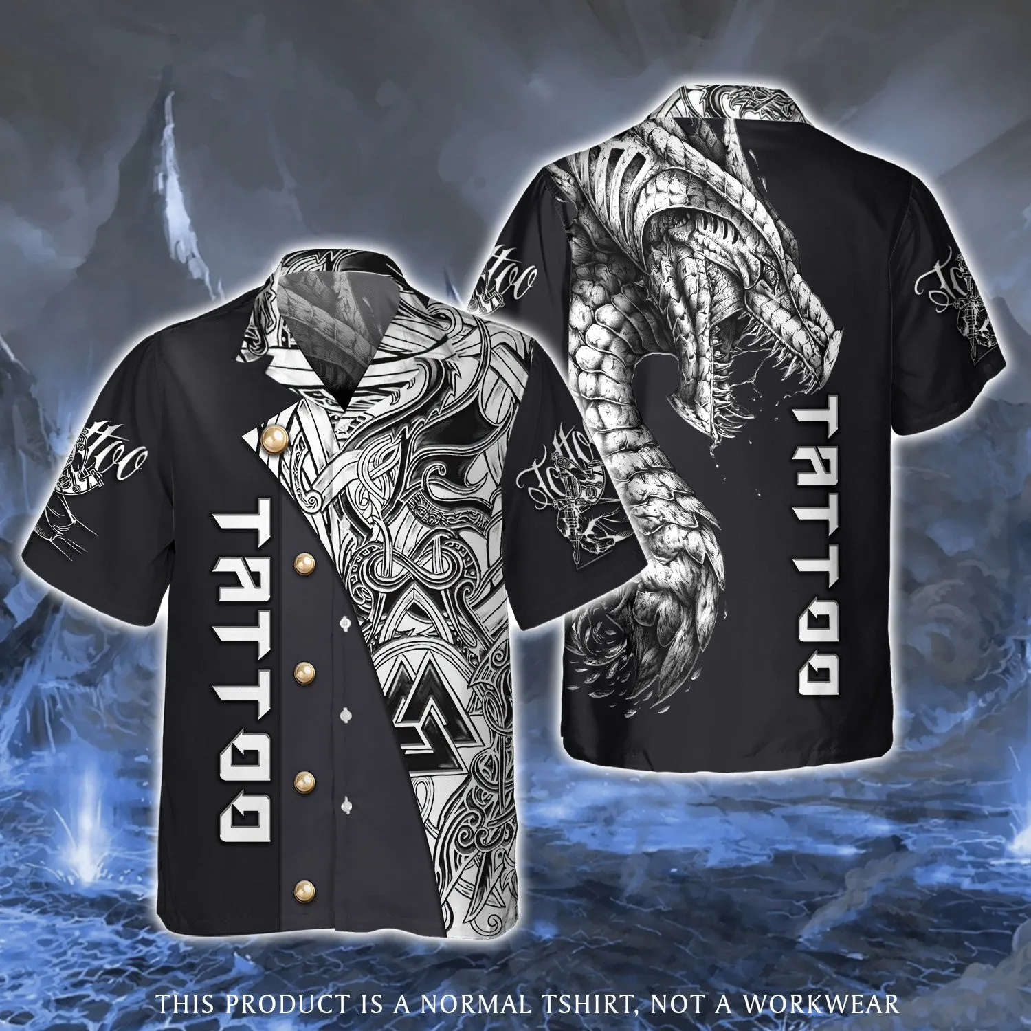 Dragon Tattoo Artist 3D Full Print Shirts (Non Workwear)