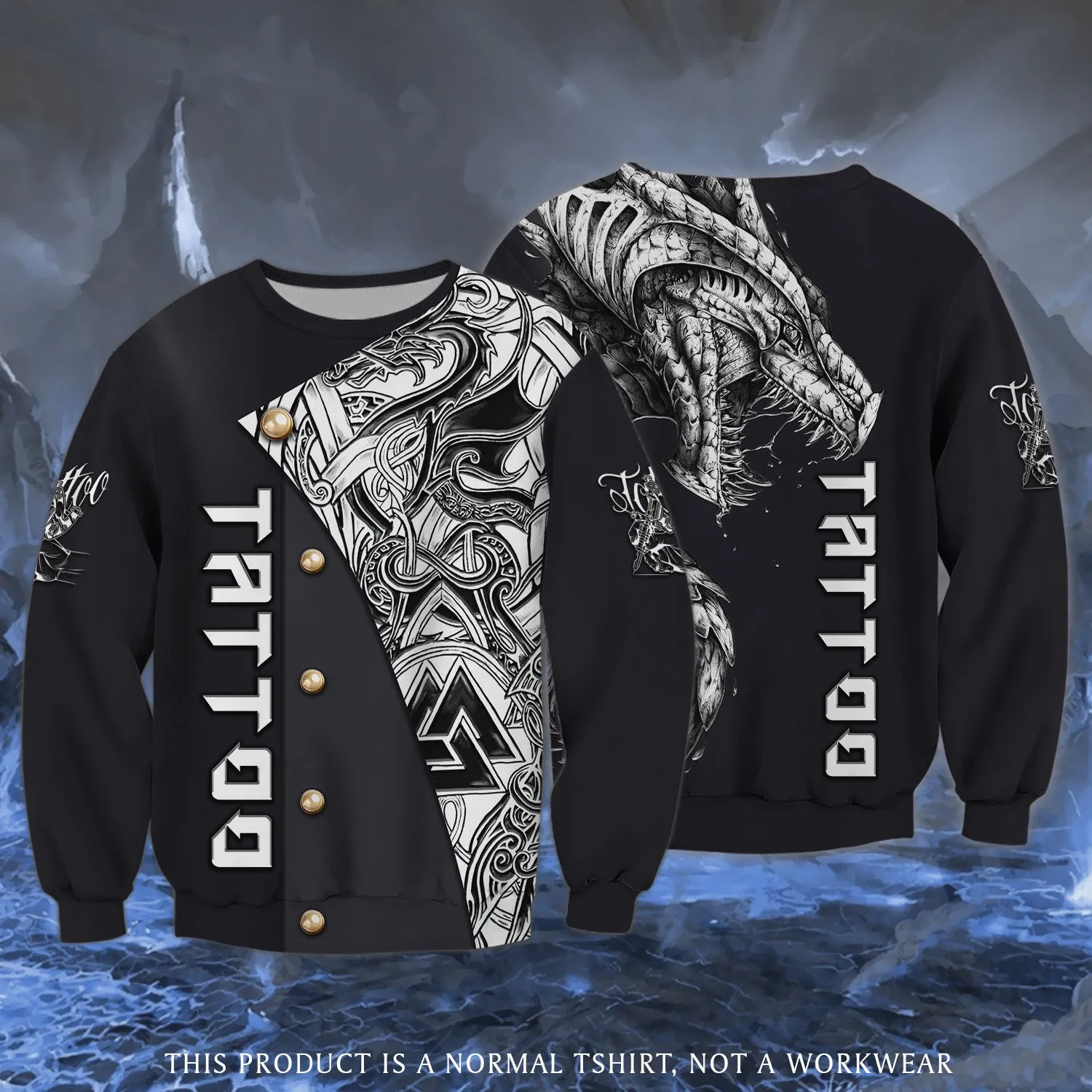 Dragon Tattoo Artist 3D Full Print Shirts (Non Workwear)