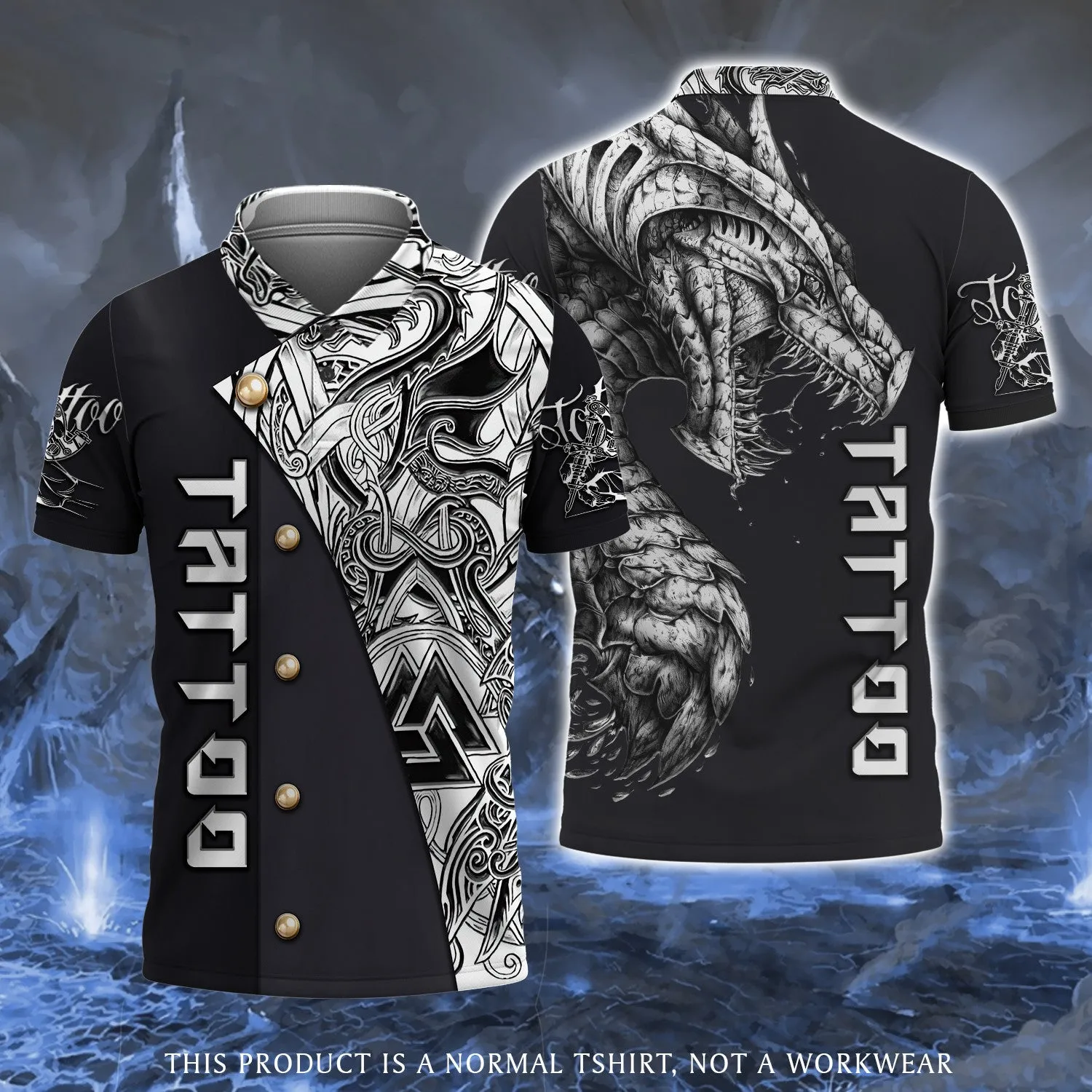 Dragon Tattoo Artist 3D Full Print Shirts (Non Workwear)