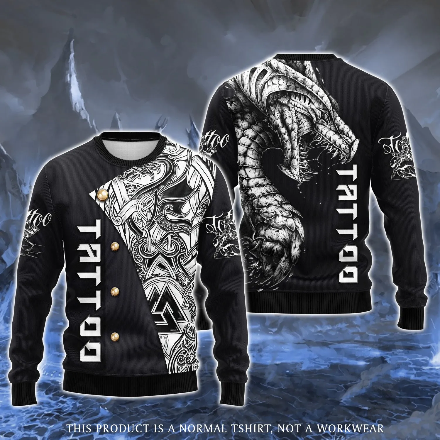 Dragon Tattoo Artist 3D Full Print Shirts (Non Workwear)
