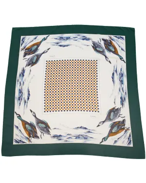 Duck Print Silk Scarf