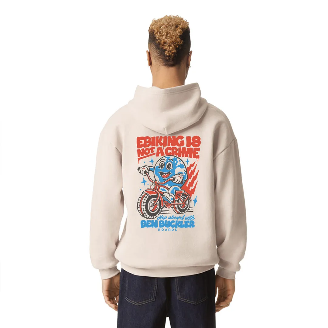 Ebiking Is Not A Crime - Bone Unisex Hoodie
