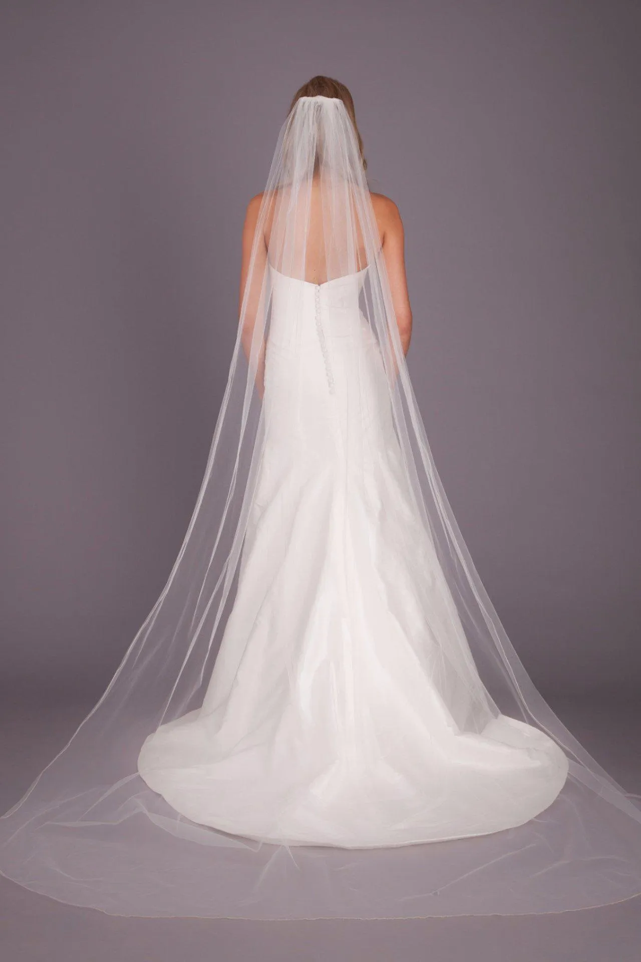 Elise Silver Edge Veil