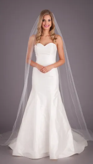 Elise Silver Edge Veil