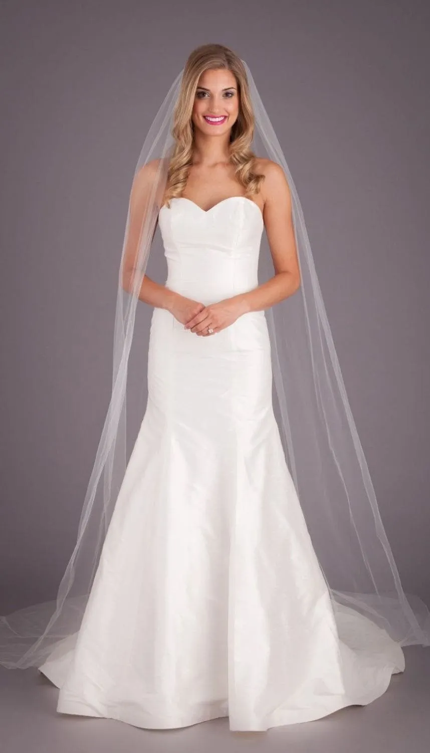 Elise Silver Edge Veil