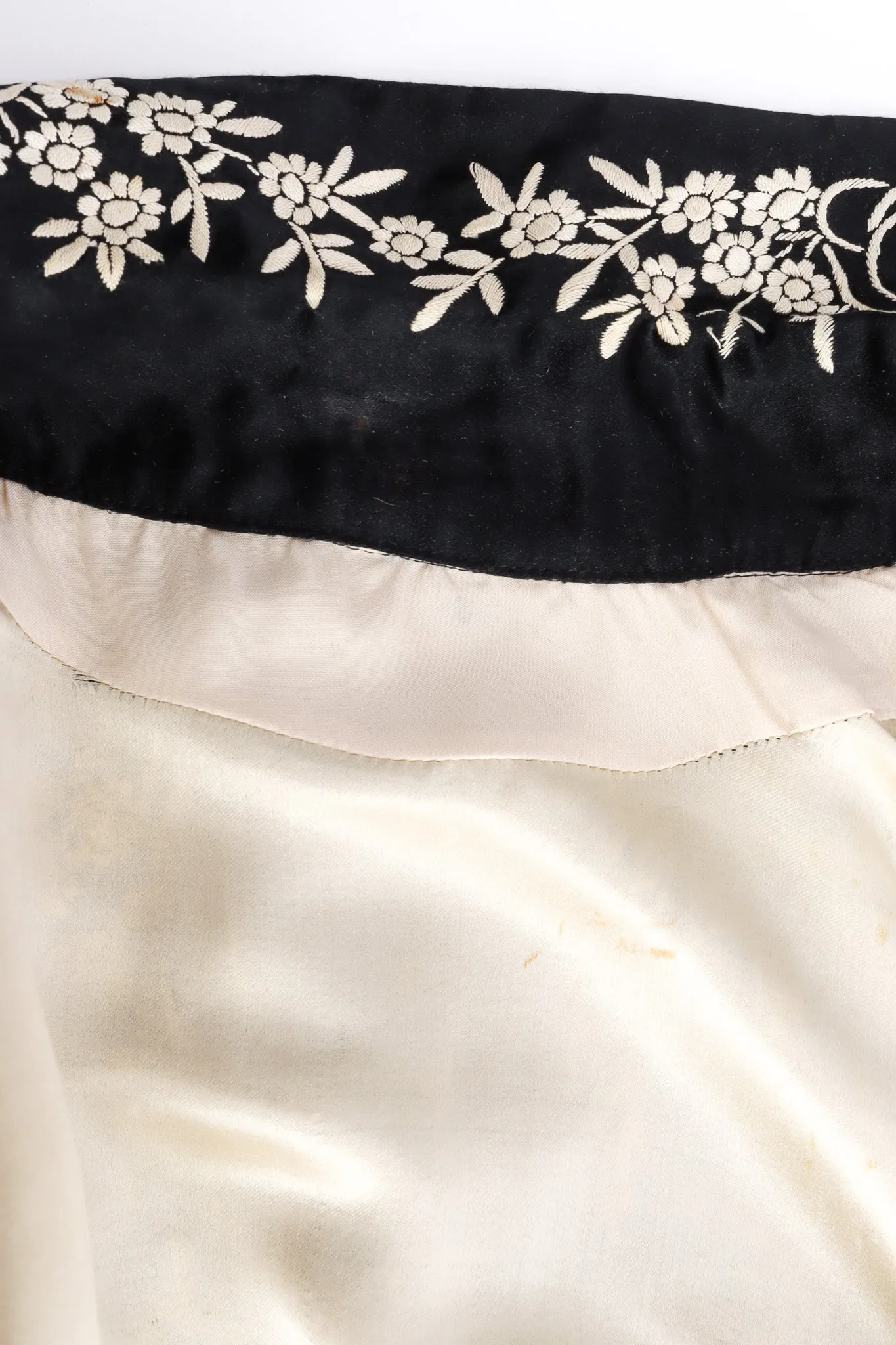 Embroidered Floral Chinese Robe