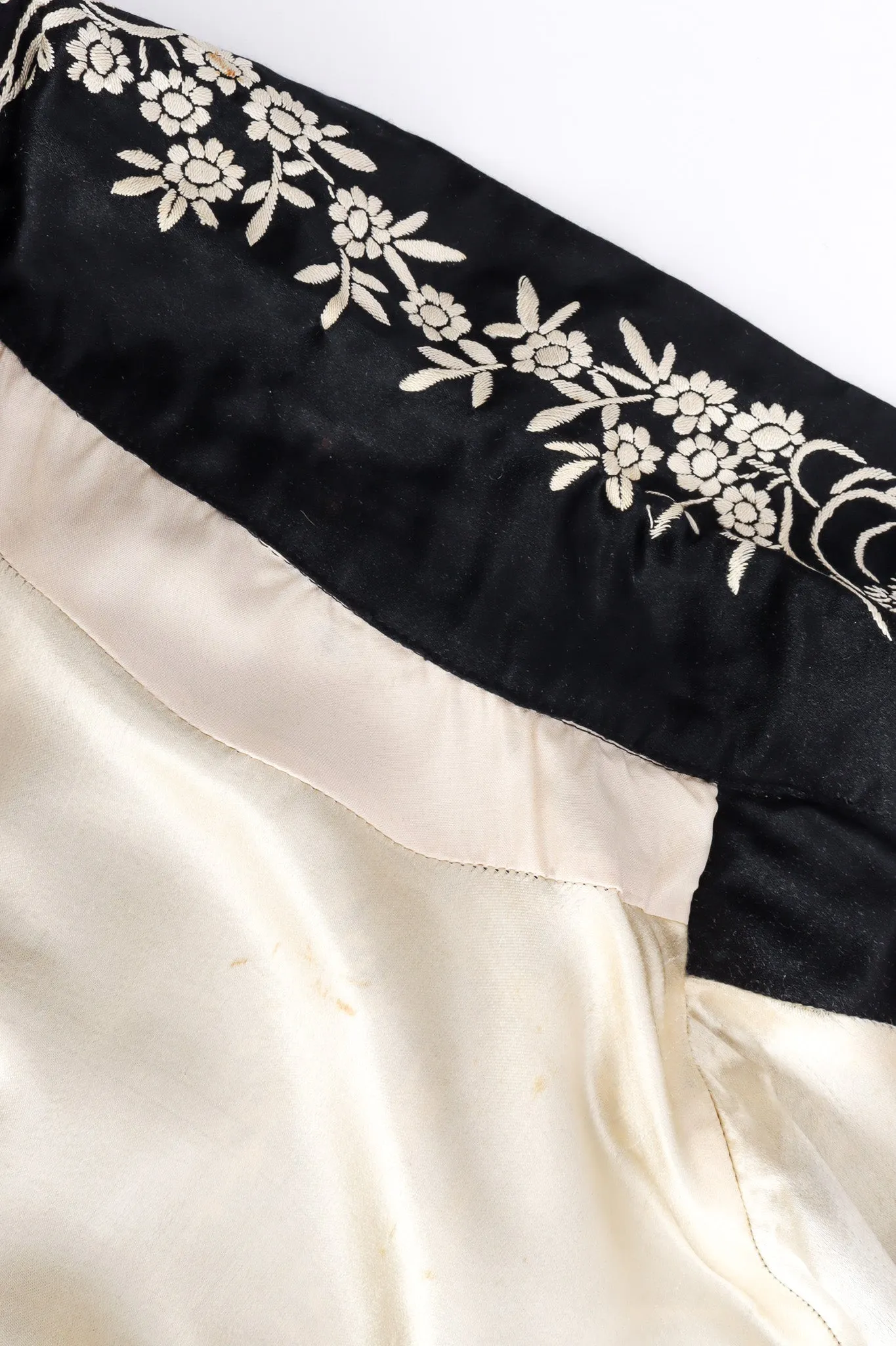 Embroidered Floral Chinese Robe