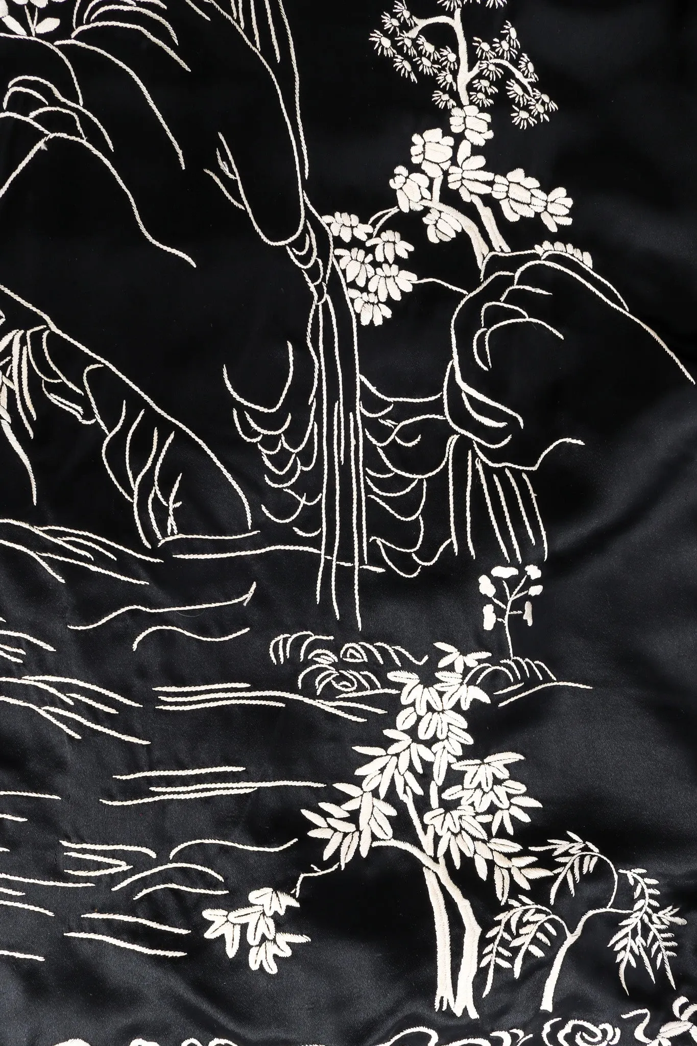 Embroidered Floral Chinese Robe