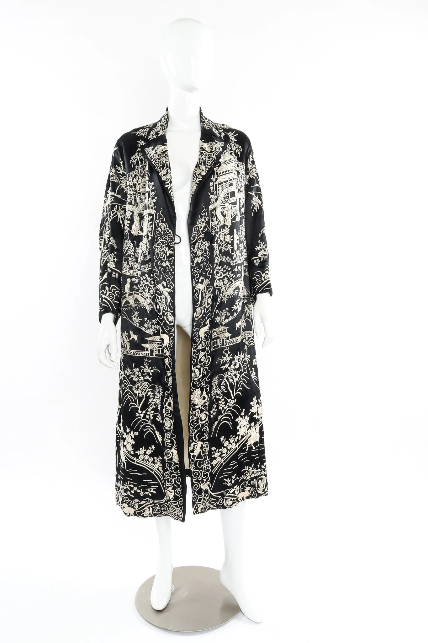 Embroidered Floral Chinese Robe