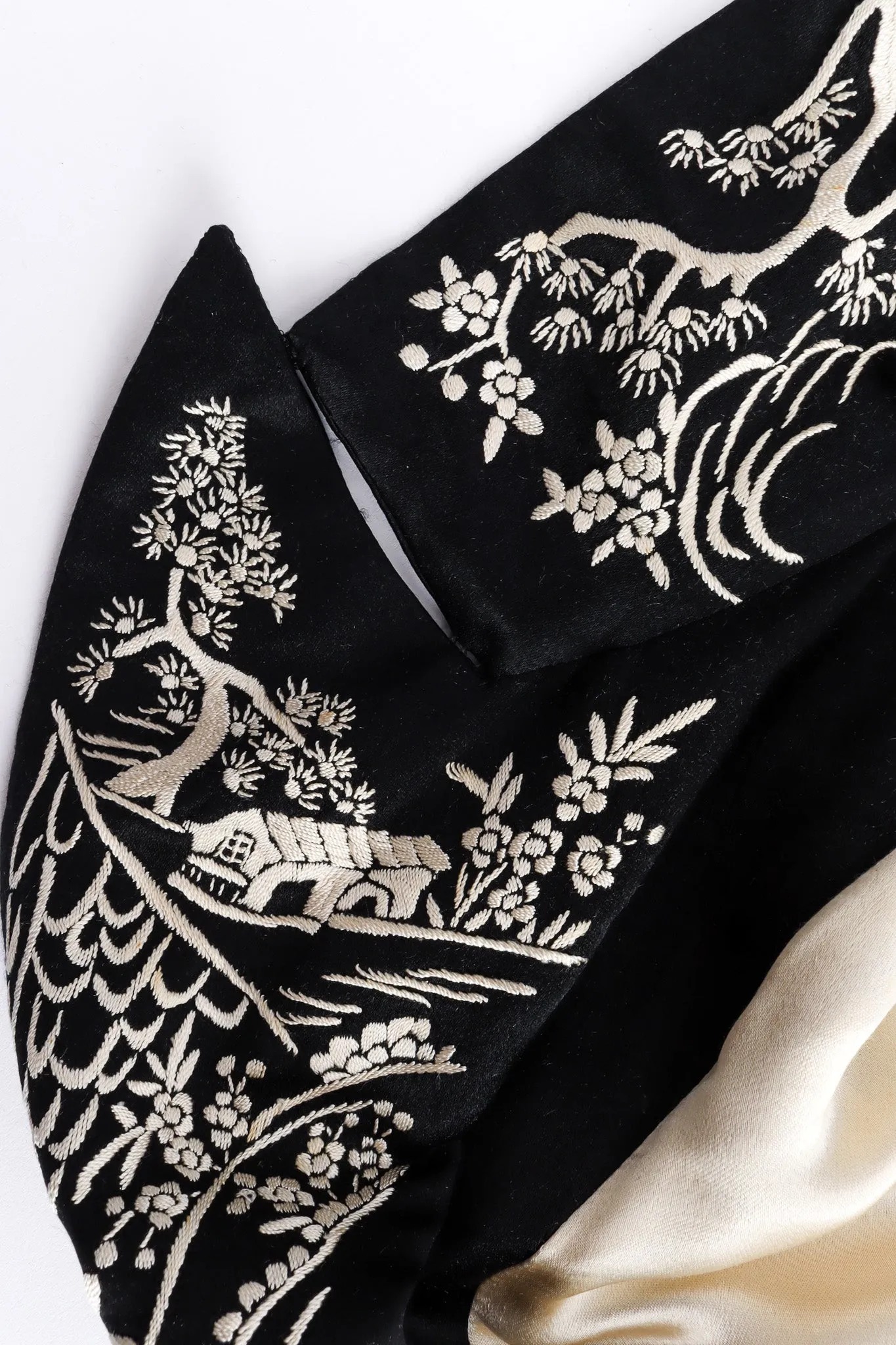 Embroidered Floral Chinese Robe
