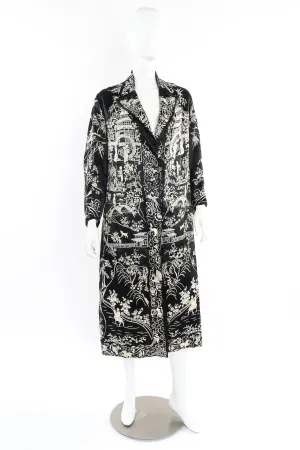 Embroidered Floral Chinese Robe