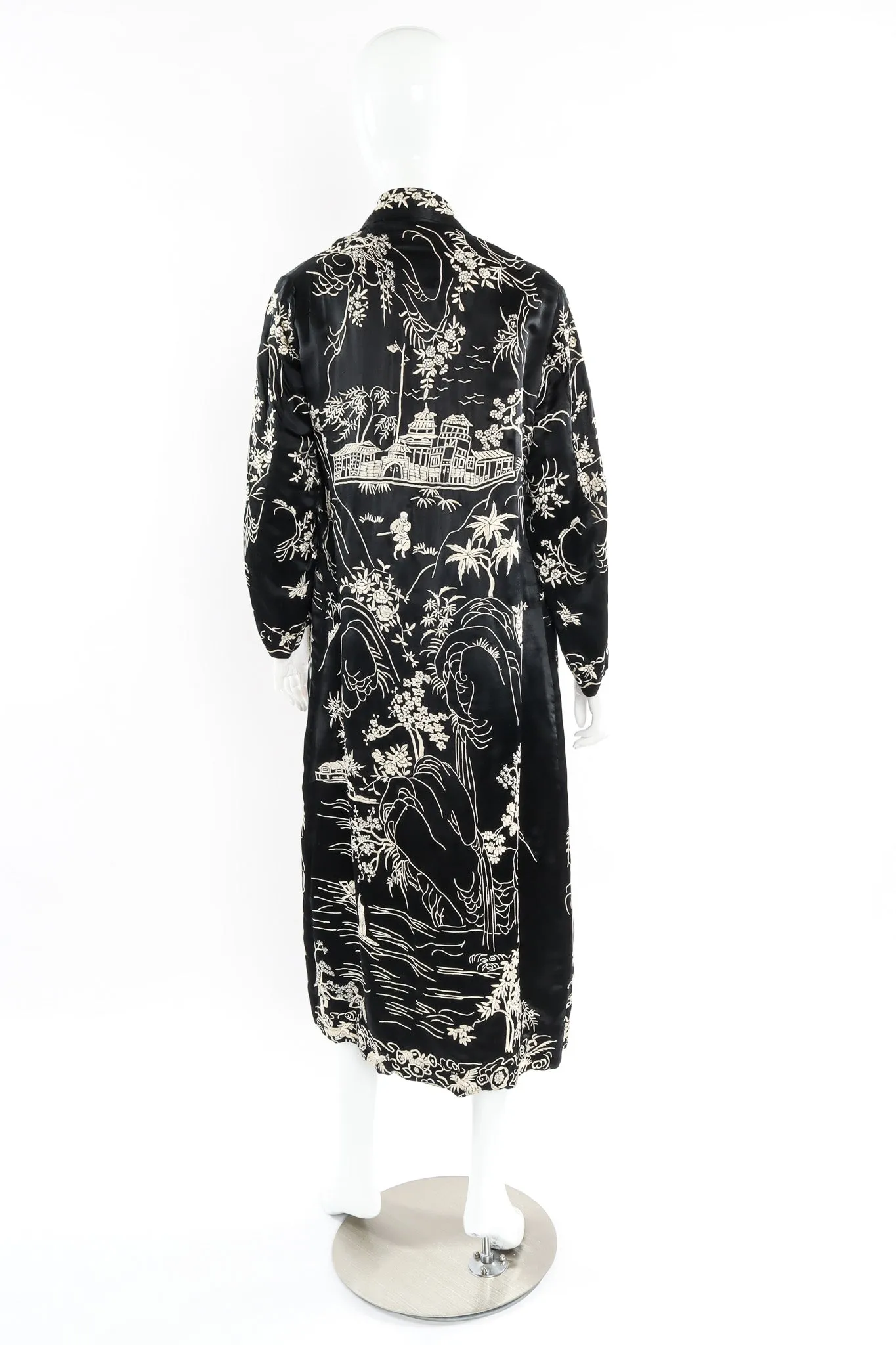 Embroidered Floral Chinese Robe