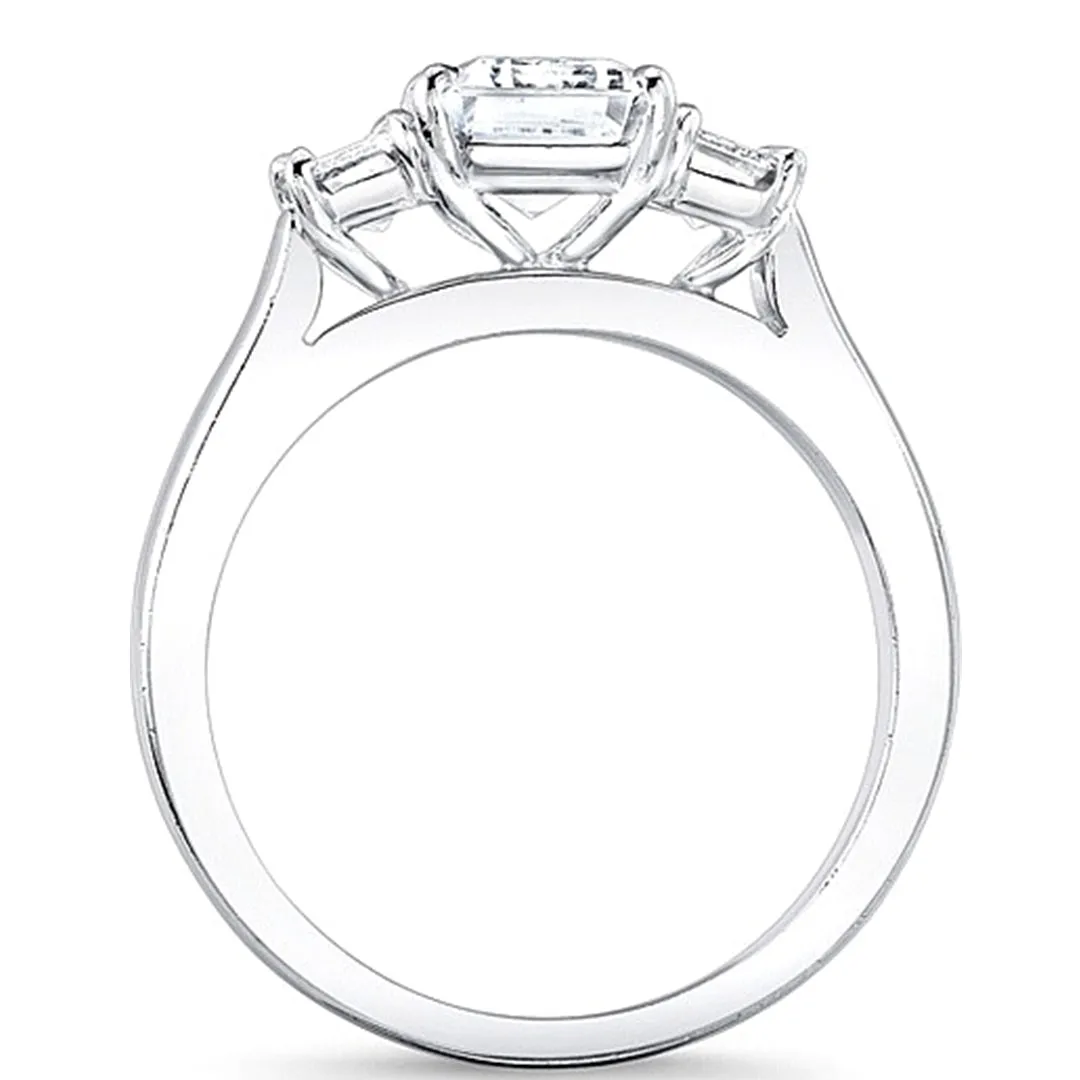 Emerald Cut 3-Stone Diamond Engagement Ring