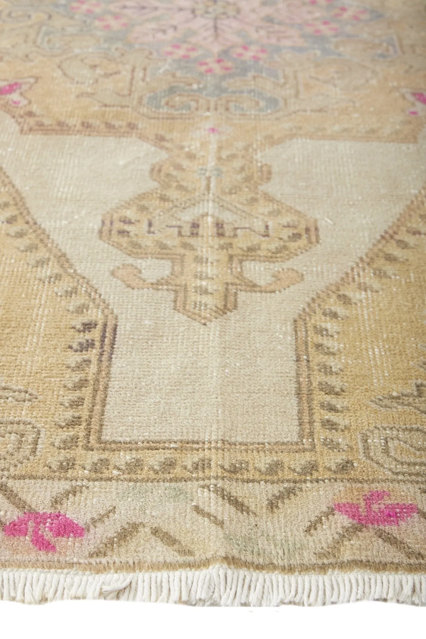 ‘Enchanted’ Vintage Turkish Oushak Rug - 4'6" x 7'9"
