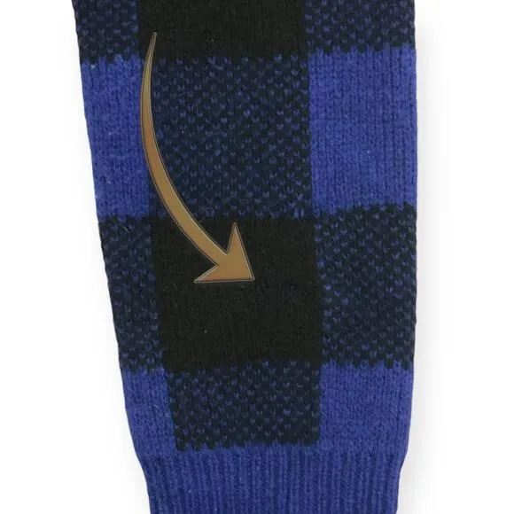 EQUIPMENT 100% Wool Sweater Check Plaid Preppy Varsity Ivy League Blue Black