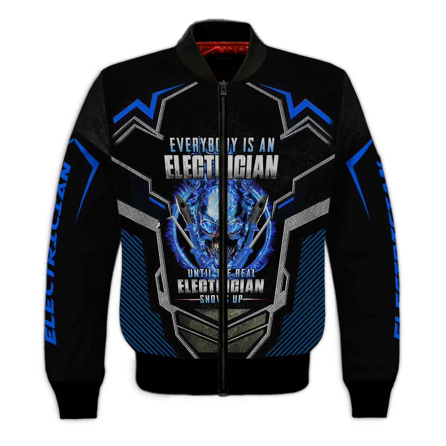 Everybody Is An Electrician Until The Real Electrican Shows Up Electrician Style 3D All Over Print Tshirt, Hoodie,...