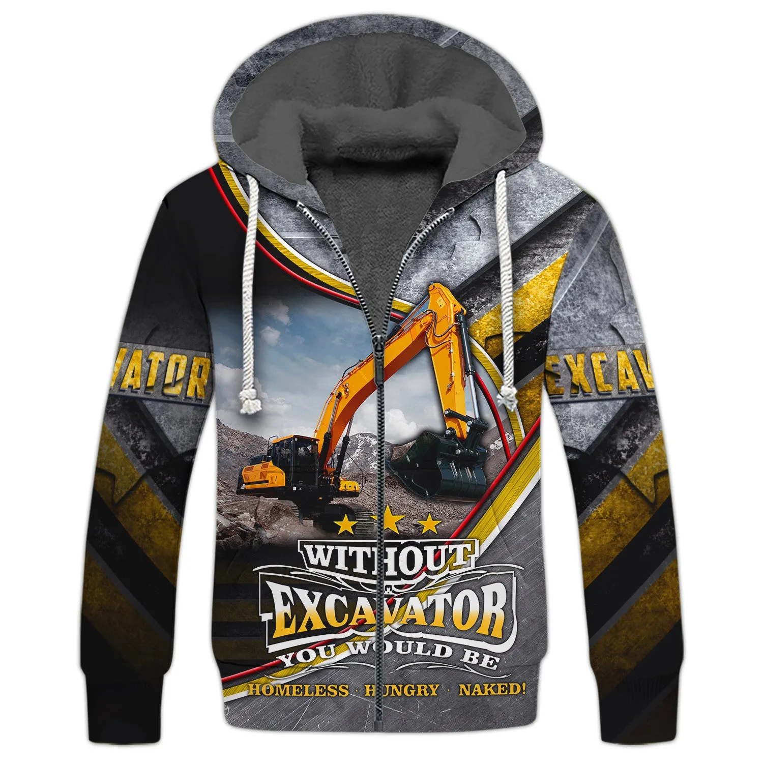 Excavator 3D All Over Printed Shirts 224