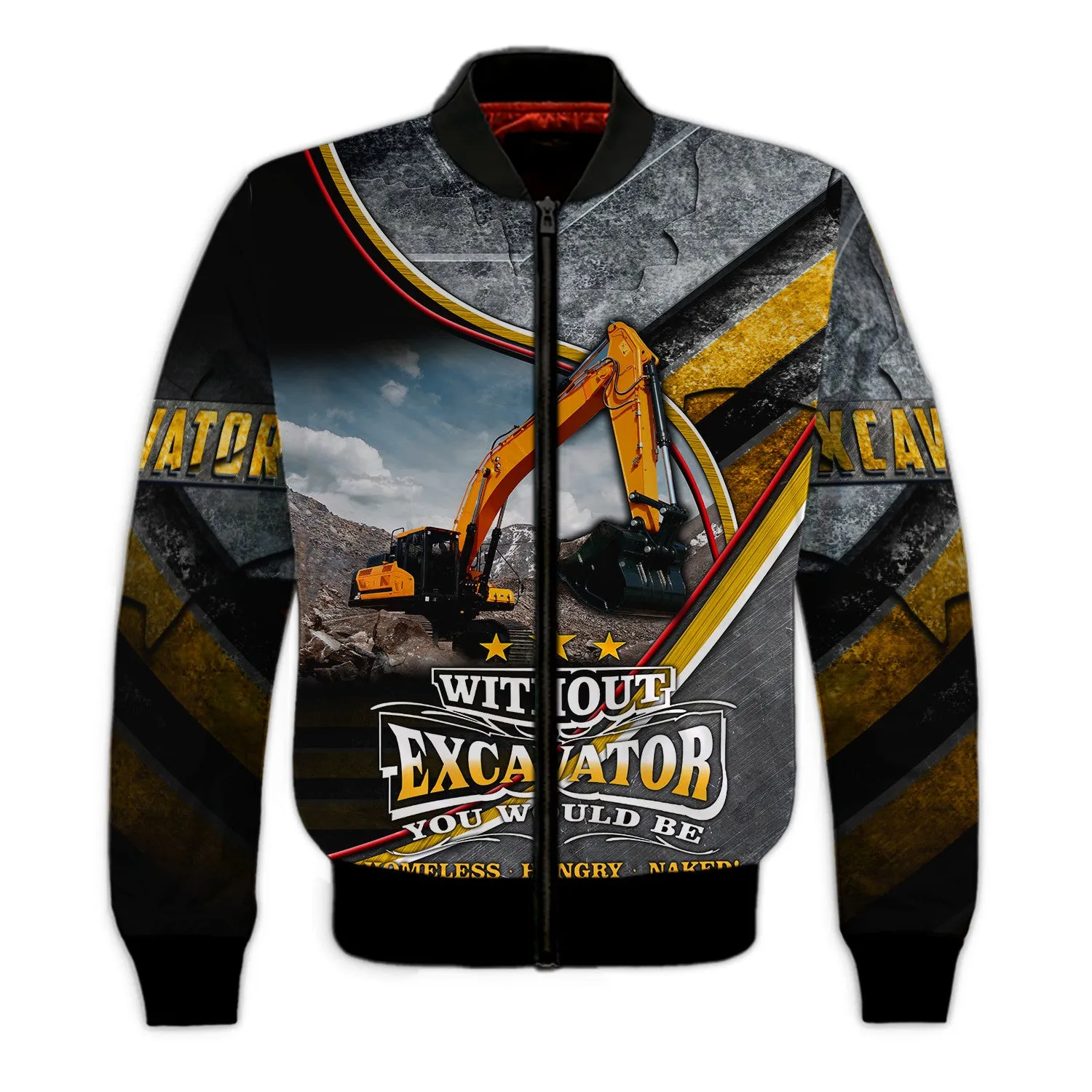 Excavator 3D All Over Printed Shirts 224