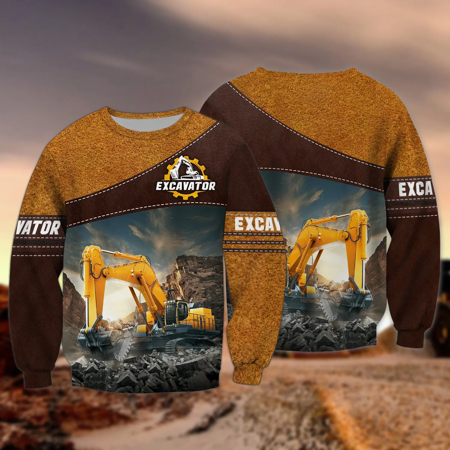 Excavator Hoodie Tshirt Sweatshirt for Men & Women