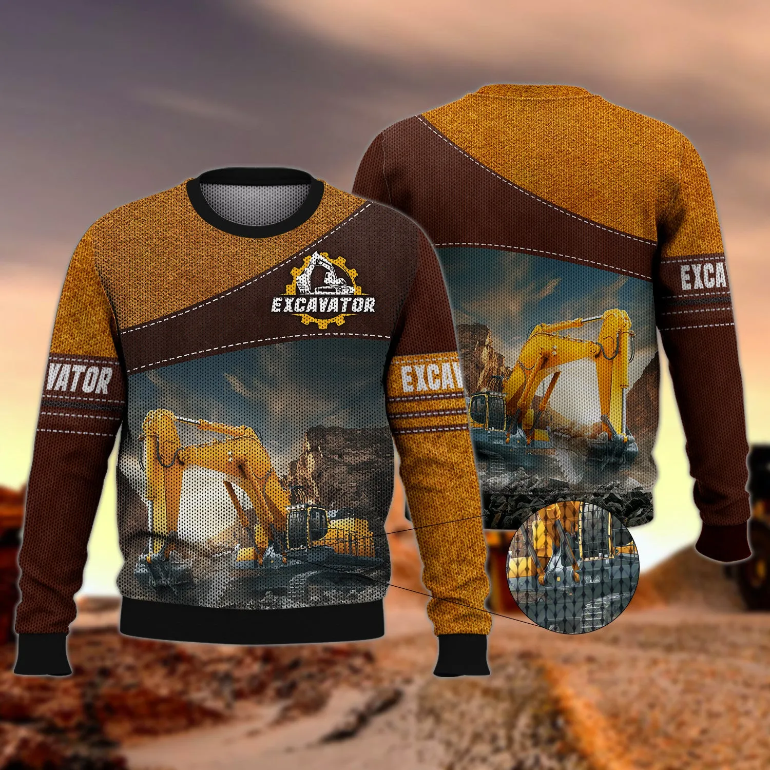 Excavator Hoodie Tshirt Sweatshirt for Men & Women