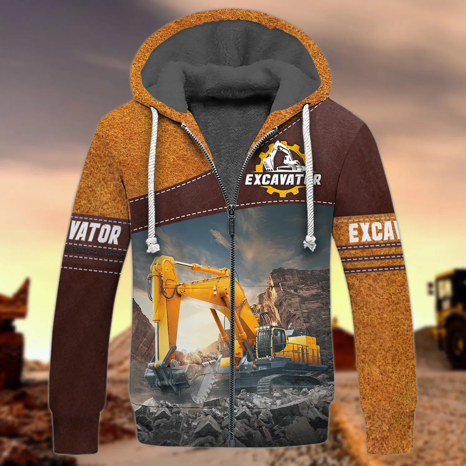 Excavator Hoodie Tshirt Sweatshirt for Men & Women