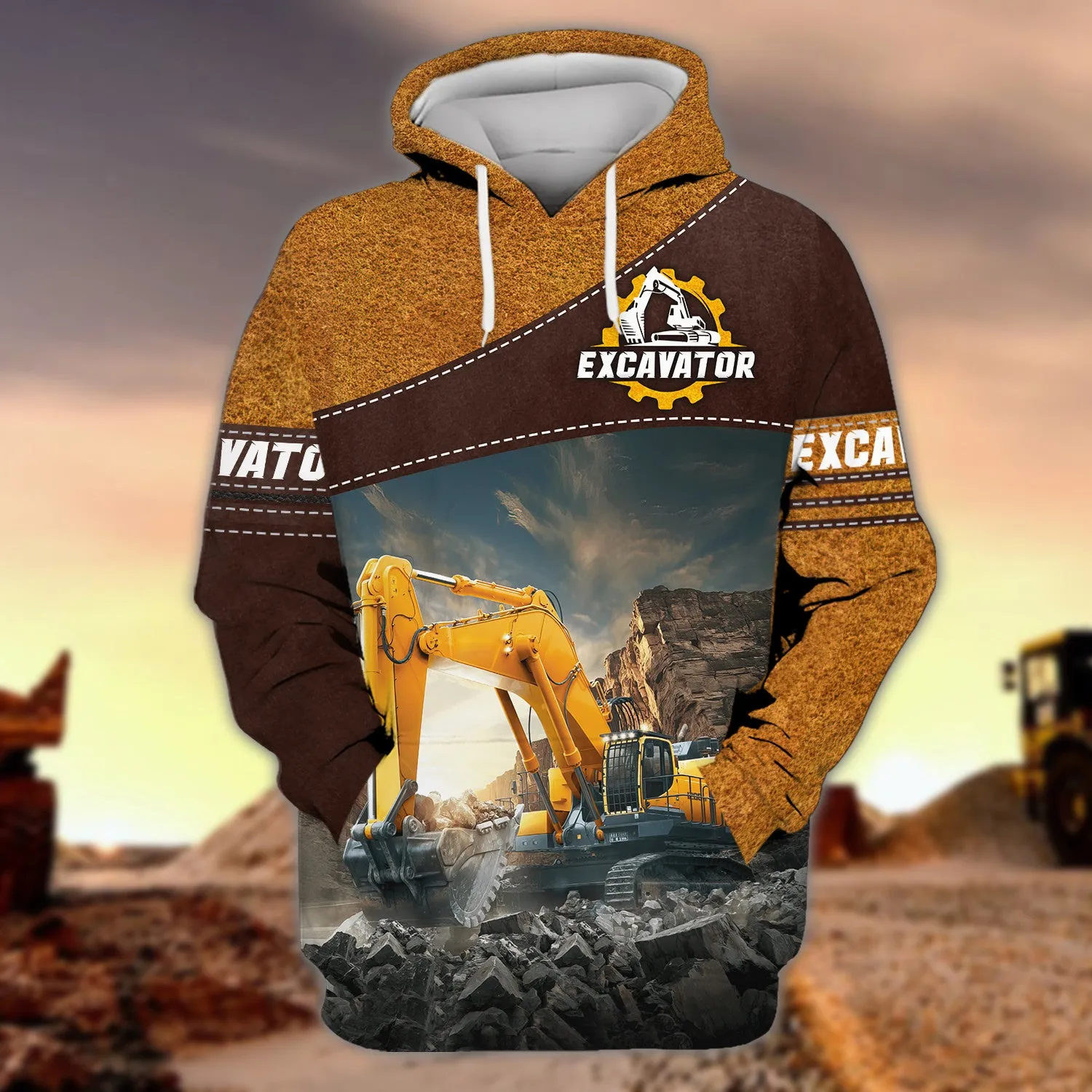 Excavator Hoodie Tshirt Sweatshirt for Men & Women