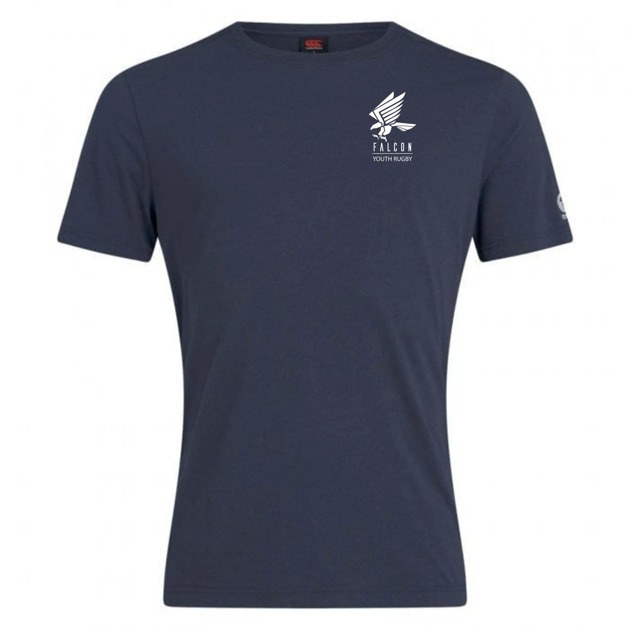 Falcon Youth Rugby Embroidered Club Plain Tee by Canterbury