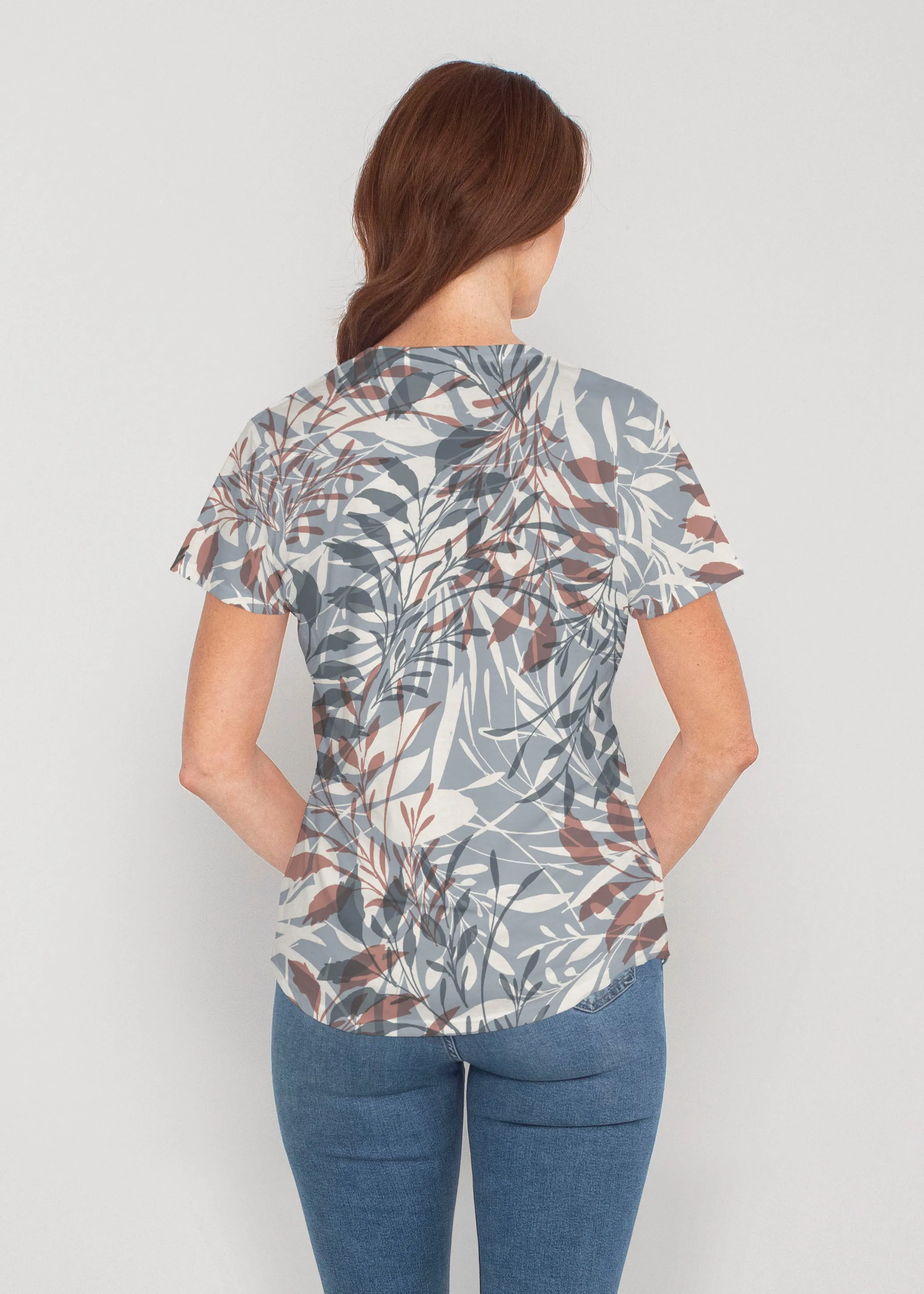 Fall Foliage (8013) ~ Contoured Tri-Blend Scoop Tee