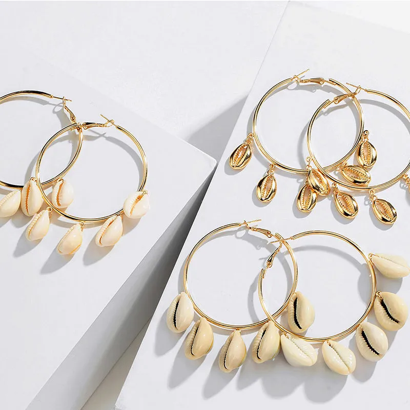 Fashion Ocean Stud Earrings Simple Shell Earrings