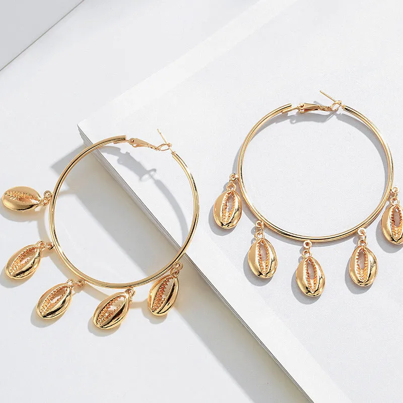 Fashion Ocean Stud Earrings Simple Shell Earrings