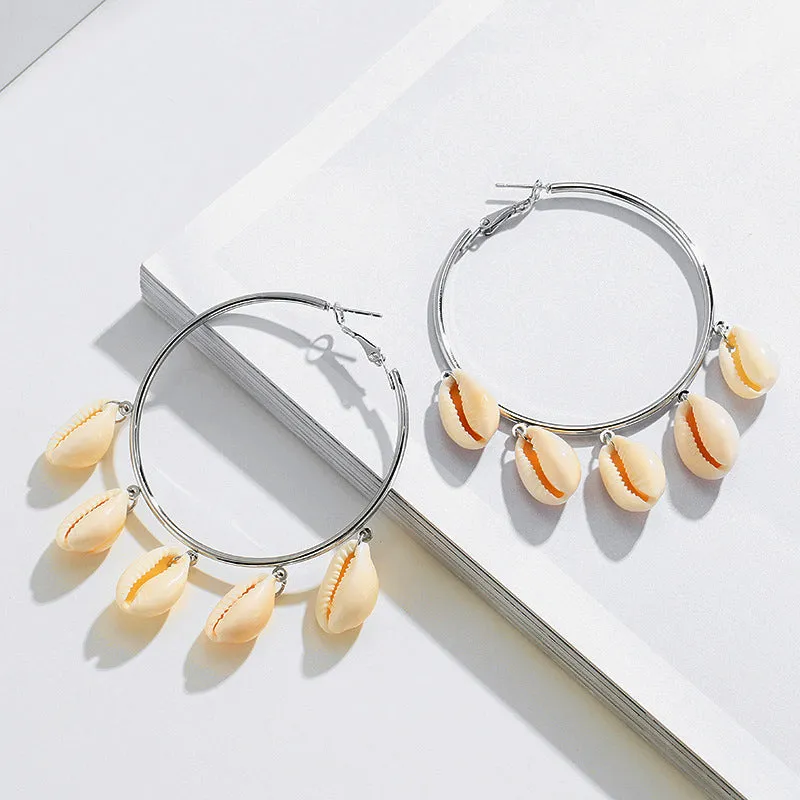 Fashion Ocean Stud Earrings Simple Shell Earrings