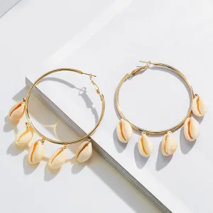 Fashion Ocean Stud Earrings Simple Shell Earrings
