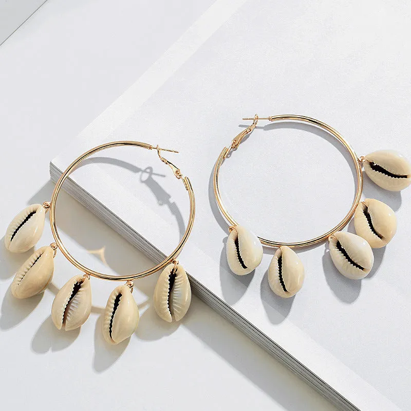 Fashion Ocean Stud Earrings Simple Shell Earrings