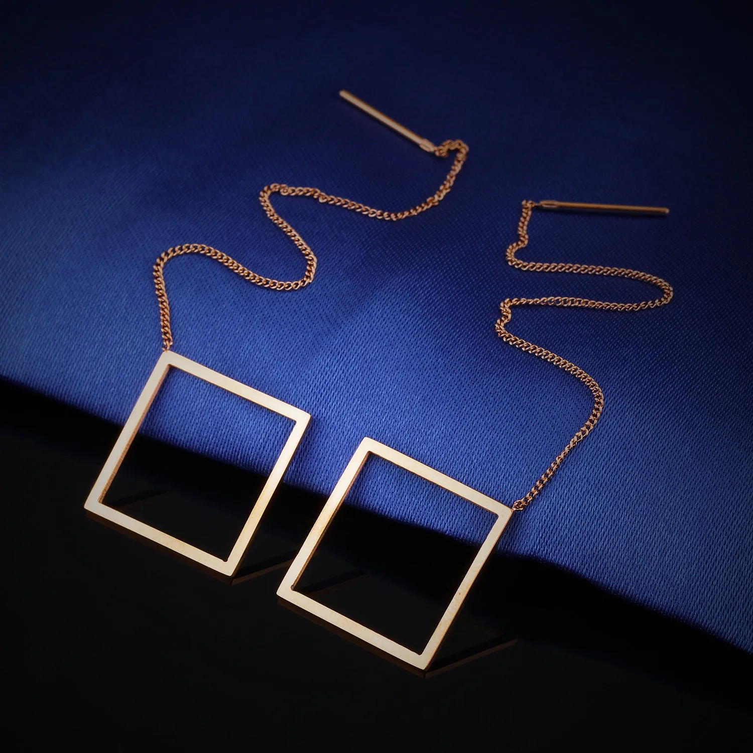 Fashion Personality Simple Geometric Wild Small Jewelry Earrings Long Temperament Earrings Ear Wire Female